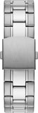 Guess Commander Chronograph Black Dial Silver Steel Strap Watch for Men - GW0056G1