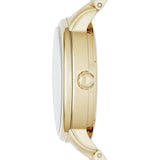 Marc Jacobs Fergus Gunmetal Grey Dial Gold Steel Strap Watch for Women - MBM3429