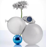 D1 Milano Ultra Thin Blue Dial Silver Steel Watch for Men - D1-UTBJ03