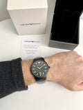Emporio Armani Renato Black Dial Black Steel Strap Watch for Men - AR11184