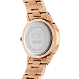 Daniel Wellington Iconic Link Pink Dial Rose Gold Steel Strap Watch For Women - DW00100335