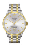 Tissot Chemin Des Tourelles Powermatic 80 Silver Dial Two Tone Steel Strap Watch For Men - T099.407.22.037.00
