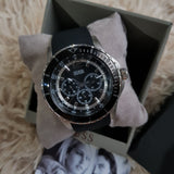 Guess Maverick Black Dial Rubber Strap Watch for Men - W0485G3