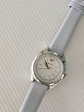 Emporio Armani Valeria Mother of Pearl Dial Blue Leather Strap Watch for Women - AR11032