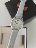 Emporio Armani Valeria Mother of Pearl Dial Blue Leather Strap Watch for Women - AR11032