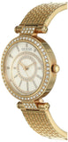 Guess Muse Quartz Silver Dial Rose Gold Steel Strap Watch For Women - W1008L3