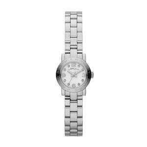 Marc Jacobs Amy Dinky White Dial Silver Steel Strap Watch for Women - MBM3225