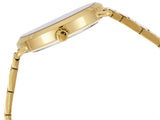 Michael Kors Portia Black Dial Gold Steel Strap Watch for Women - MK3788