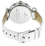 Swarovski Era Journey Silver Dial White Leather Strap Watch for Women - 5295346