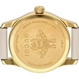 Gucci G Timeless Quartz Red & Green Dial Beige Leather Strap Watch For Women - YA1265009