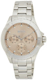 Hugo Boss Premiere Rose Gold Dial Silver Steel Strap Watch for Women - 1502444