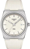Tissot PRX 40 White Dial White Rubber Strap Watch For Men -  T137.410.17.011.00