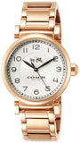 Coach Madison White Dial Rose Gold Steel Strap Watch for Women - 14502395