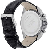 Hugo Boss Driver Black Dial Black Leather Strap Watch for Men -1513087
