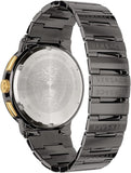 Versace Greca Icon Quartz Black Dial Black Steel Strap Watch For Men - VEZ900521