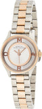 Marc Jacobs Tether Transparent White Dial Two Tone Steel Strap Watch for Women - MBM3418