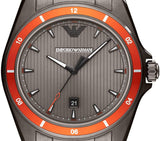 Emporio Armani Sigma Quartz Grey Dial Grey Steel Strap Watch For Men - AR11178