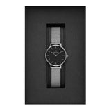 Daniel Wellington Petite Sterling Black Dial Silver Mesh Bracelet Watch For Women - DW00100218