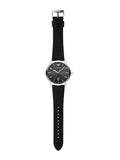 Emporio Armani Ruggero Black Dial Black Leather Strap Watch for Men - AR11193