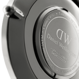 Daniel Wellington Classic Roselyn Black Dial Maroon Nylon Strap Watch For Women - DW00100274
