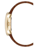 Fossil The Minimalist White Dial Brown Leather Strap Watch for Men - FS5397
