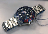 Tag Heuer Aquaracer Henrik Lundqvist Special Edition Blue Dial Silver Steel Strap Watch for Men - WAY101J.BA0746