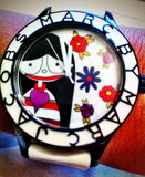 Marc Jacobs Miss Marc Flower White Dial White Silicone Strap Watch for Women - MBM5513