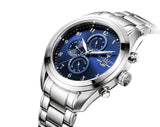 Maserati Traguardo Blue Dial Silver Steel Strap Watch For Men - R8853112505