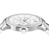 Michael Kors Tibby Chronograph Silver Dial Silver Steel Strap Watch For Women - MK7294