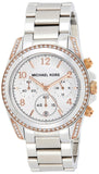 Michael Kors Blair Chronograph Silver Dial Silver Steel Strap Watch for Women - MK5459