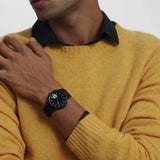 Lacoste 12.12 Black Dial Black Silicon Strap Watch for Men - 2011134