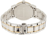 Burberry The City White Dial Two Tone Steel Strap Watch for Women - BU9115