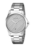 Gucci G Timeless Quartz Silver Dial Silver Steel Strap Watch For Women - YA126459