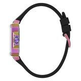 Guess Libra Black Dial Black Silicone Strap Watch For Women - GW0618L3