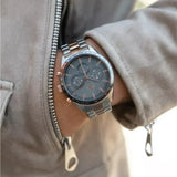 Lacoste Boston Gray Dial Two Tone Steel Strap Watch for Men - 2011112