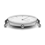 Daniel Wellington Petite White Dial Brown Leather Strap Watch For Women - DW00100243