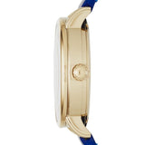 Marc Jacobs Fergus Blue Dial Blue Leather Strap Watch for Women - MBM8650