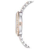 Swarovski Certa Crystals Silver Dial Two Tone Steel Strap Watch for Women - 5672971