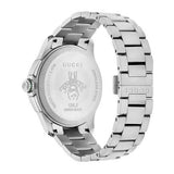 Gucci G-Timeless Chronograph Black Dial Silver Steel Strap Watch For Men - YA126267