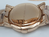 Marc Jacobs Amy Pink Dial Rose Gold Steel Strap Dial Watch for Women - MBM8625