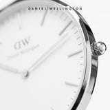 Daniel Wellington Classic Glasgow White Dial Two Tone NATO Strap Watch For Men - DW00100018