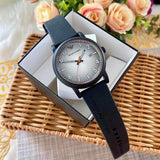 Emporio Armani Luigi Gray Dial Black Silicon Strap Watch for Men - AR11176
