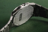 D1 Milano Ultra Thin Fir Green Dial Silver Steel Strap Watch for Men - D1-UTBJ34