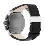 Gucci G Chrono Black Dial Black Leather Strap Watch For Men - YA101205