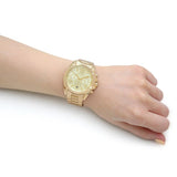 Michael Kors Bradshaw Gold Dial Gold Steel Strap Watch for Women - MK5605
