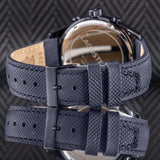 Lacoste Apext Blue Dial Blue Leather Strap Watch for Men - 2011297