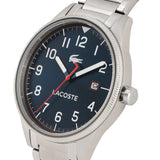 Lacoste Continental Blue Dial Silver Steel Strap Watch for Men - 2011022