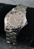 Marc Jacobs Henry Skeleton Black Dial Black Steel Strap Watch for Women - MBM3254