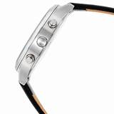 Lacoste Madrid Black Dial Black Leather Strap Watch for Men - 2011064