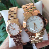 Marc Jacobs Mini Amy White Dial Rose Gold Steel Strap Watch for Women - MBM3078